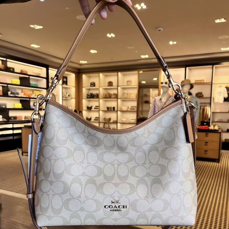 Authentic Direct Mail Coach/Coach Laurel31 Hobo Bag Classic Monogram Handbag Shoulder Crossbody Underarm Bag for Women