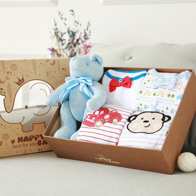 Baby Clothes Newborn Gift Box Suit Beginner Child Full Moon 100 Days Gift Just Born Baby Supplies Send