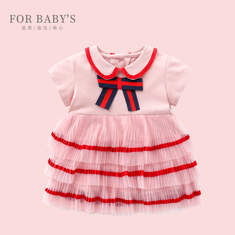 Summer Boy Clothing New Pint Girl Foreign Dress Cake Fairy Skirt Woman Baby Skirt Little Girl Summer Dress Ocean Dress