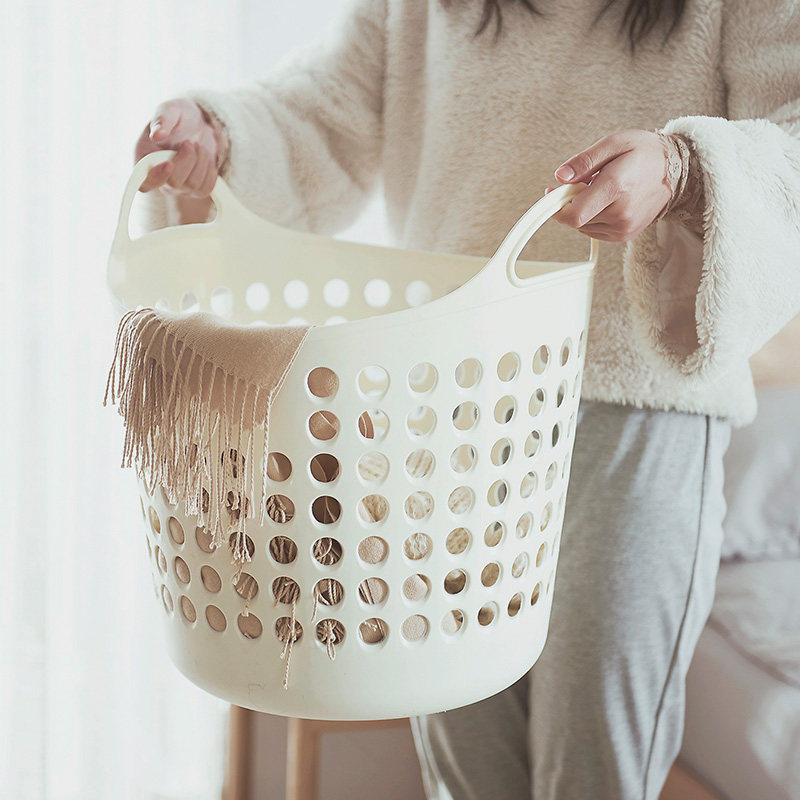 Japanese in large dirty basket Bathroom dirty clothes contain baskets for clothes and debris for baskets
