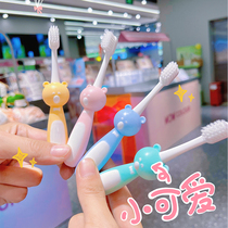 Childrens toothbrush 2 - 3 - 6 years old baby soft - hair household boys girls and young children cartoon toothbrush