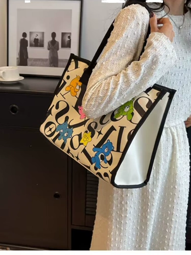 Вместительный и большой шоппер, портативная универсальная барсетка, сумка на одно плечо для матери и ребенка, коллекция 2023