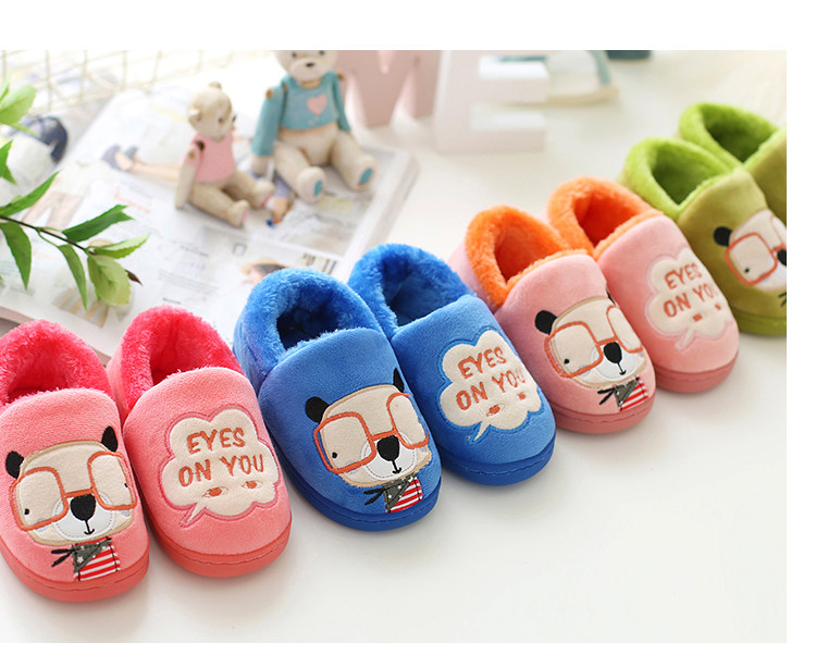 Pantoufles enfants en autre pour hiver - semelle caoutchouc naturel - Ref 1005693 Image 25