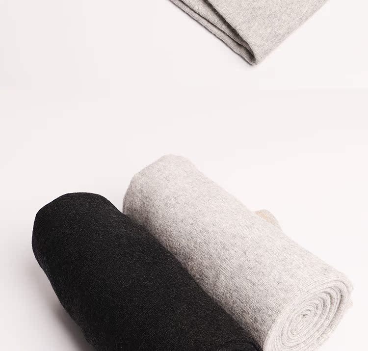 Áo len tháng mười nam và nữ có cùng một đoạn len cotton cashmere quần ấm phần mỏng bó sát quần dài legging quần tất nữ lót lông