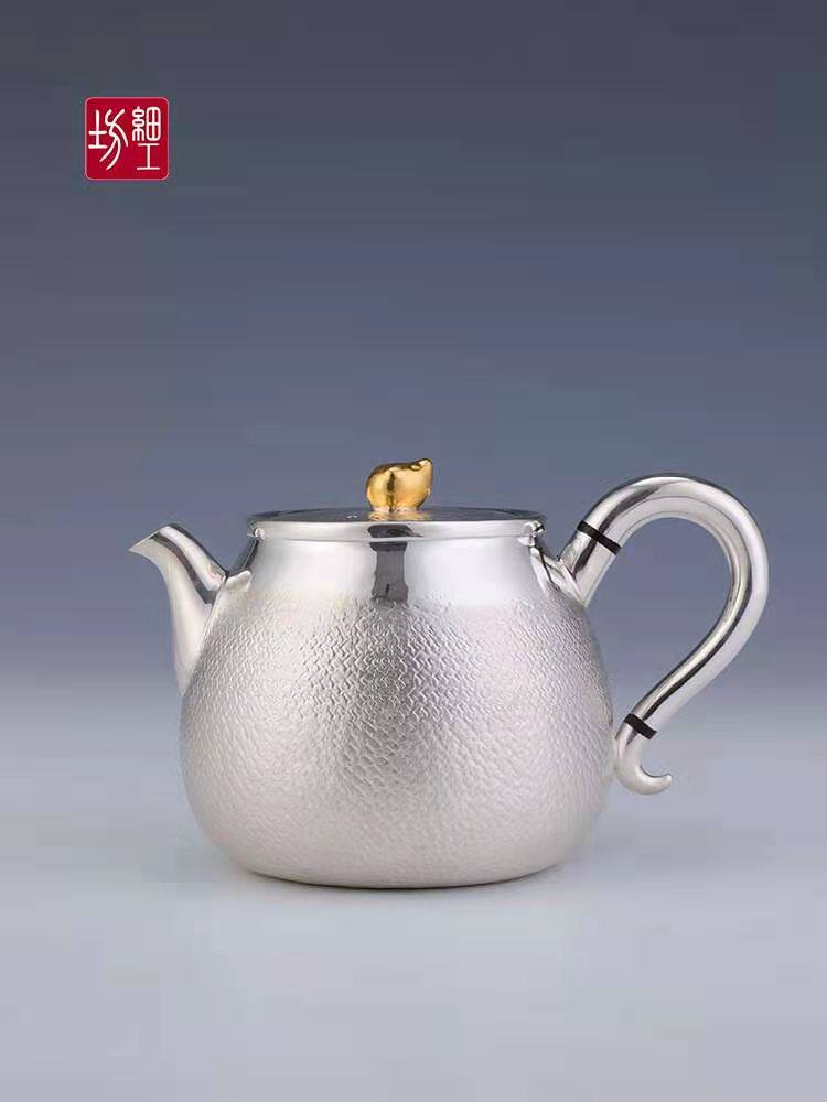 Fine workshop · gold pick · rat bag matt urgent need sterling silver 9999 small urgently need teapot kung fu tea set teapot