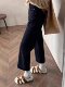 春季新款黑色九分直筒裤女大码胖mm梨型身材显瘦弹力阔腿牛仔裤子