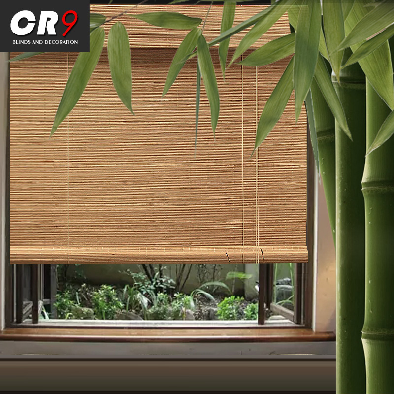 CR9 Bamboo curtain Roller curtain Bamboo curtain Door curtain Partition Balcony Living room Tea room New Japanese-style shading sunshade