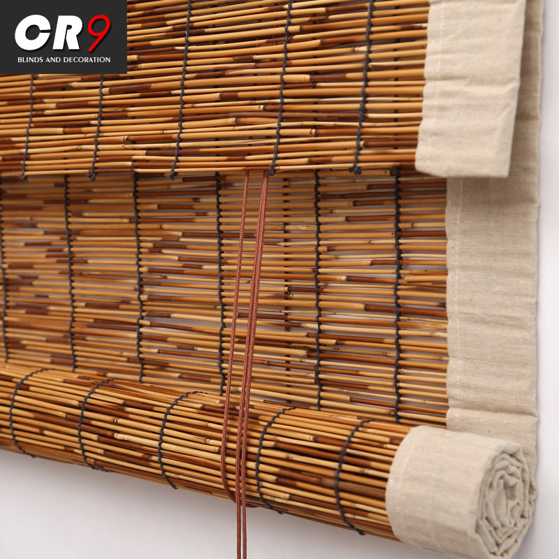 CR9 reed curtain shade grass curtain roller curtain curtain shading old decorative curtain vintage partition farm house custom