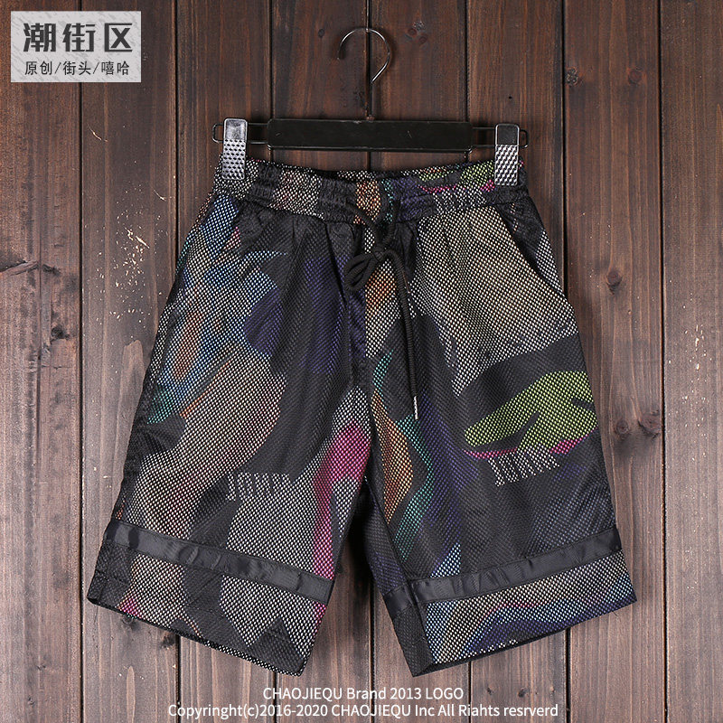 Original camouflak shorts for men 50% Pants Summer Easy Hip Hop Street Dance Bboy Boomers 50% Pants Beach Pants Tennis Pants Socks