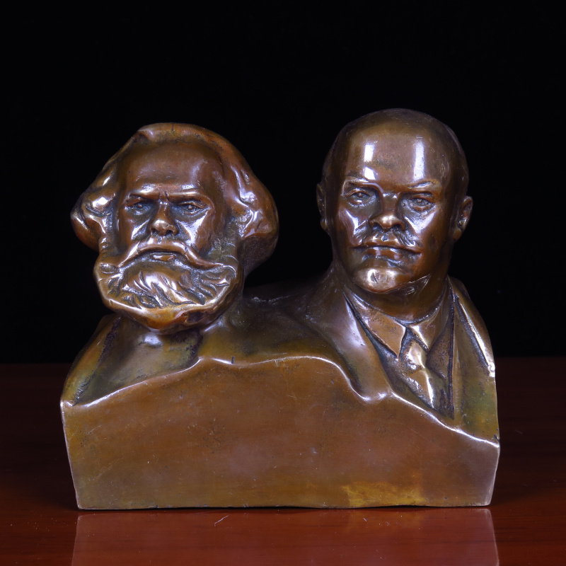 Home decoration figure sculpture jewelry pure copper great man like Marx Lenin bust Marxist-Leninist bronze statue