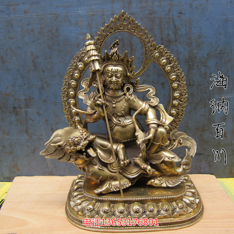 Bronze Buddha statue Tantric Tibetan Buddha Nepal Seiko pure copper treasure Buddha statue copper Duo Wen Tianwang statue can be hidden