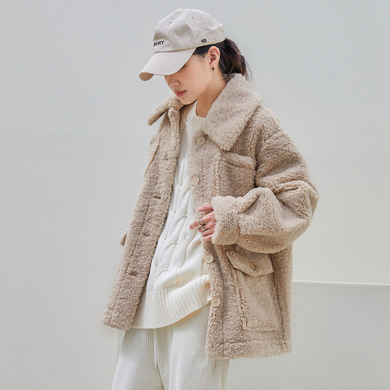 清仓特卖 韩都衣舍 秋冬女式仿羊羔毛棉服/风衣/大衣/外套 双重优惠折后￥119起包邮 多款可选