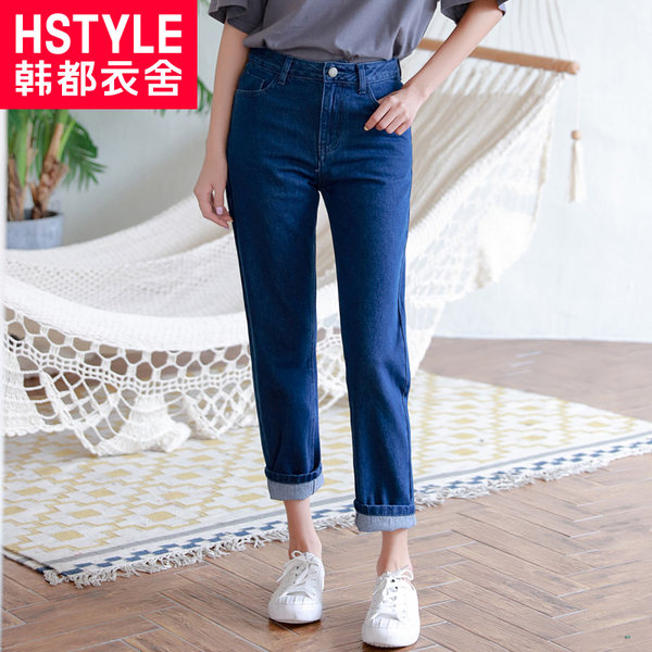 韩都衣舍 纯棉 水洗直筒九分牛仔裤 天猫优惠券折后￥58包邮（￥108-50）