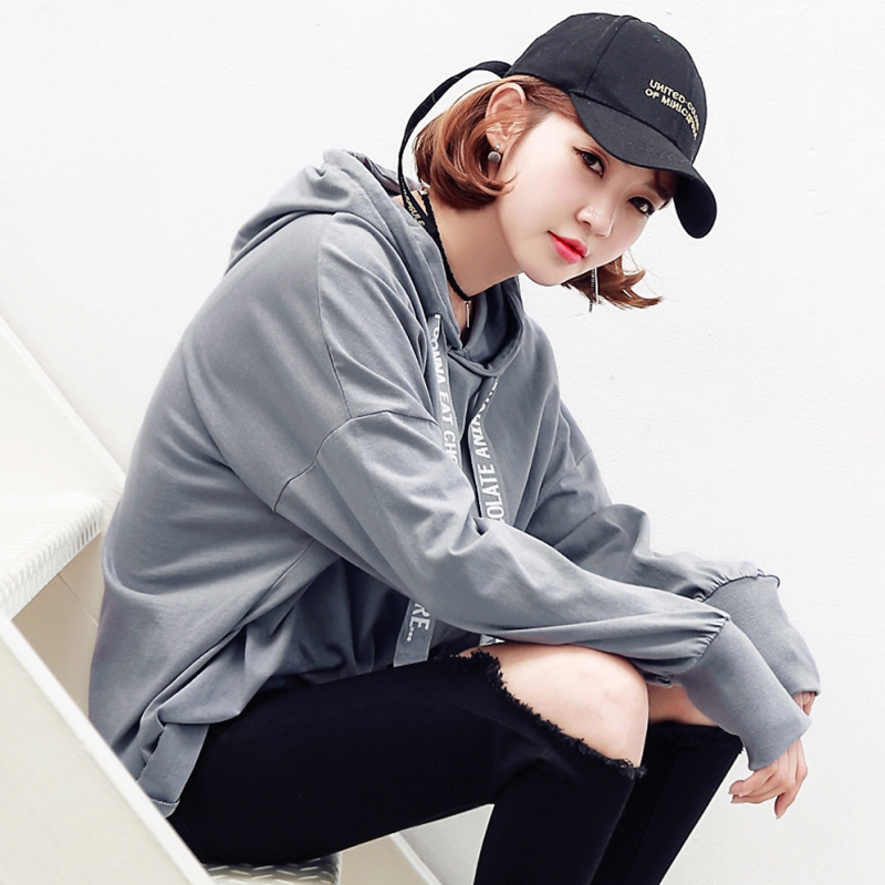 韩都衣舍 宽松长袖连帽女式卫衣 天猫优惠券折后￥89包邮（￥119-30）2色可选