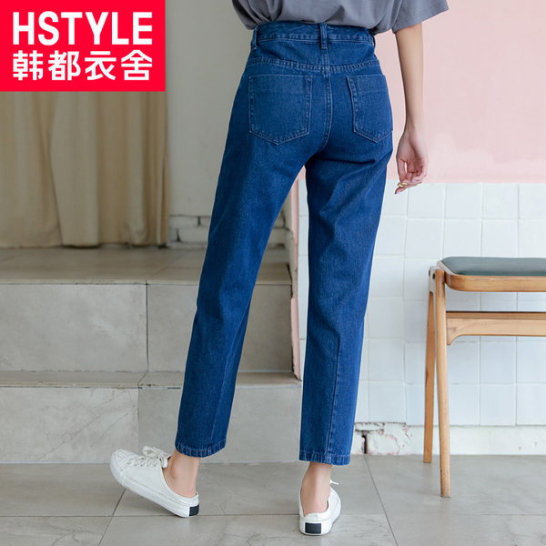 韩都衣舍 纯棉 水洗直筒九分牛仔裤 天猫优惠券折后￥58包邮（￥108-50）