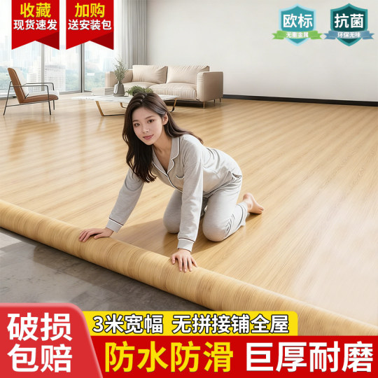 地毯卧室整铺防水防滑3米宽水泥地面铺垫租房家用大面积全铺地垫