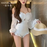 Летний модный брендовый купальник, сексуальный лонгслив, по фигуре