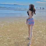 Летний купальник, сексуальный брендовый пляжный комплект, в корейском стиле, 3 предмета