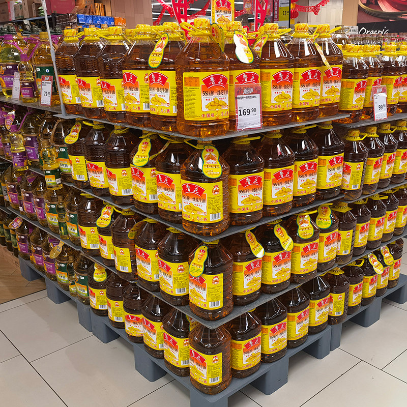 Supermarket pile display tray plastic partition pvc layered board stacked layer partition board pad board shelf