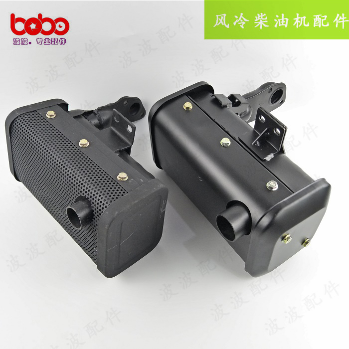 Air cooled diesel microfarmer 170F 173F 178F 186FA 192F muffler exhaust assembly