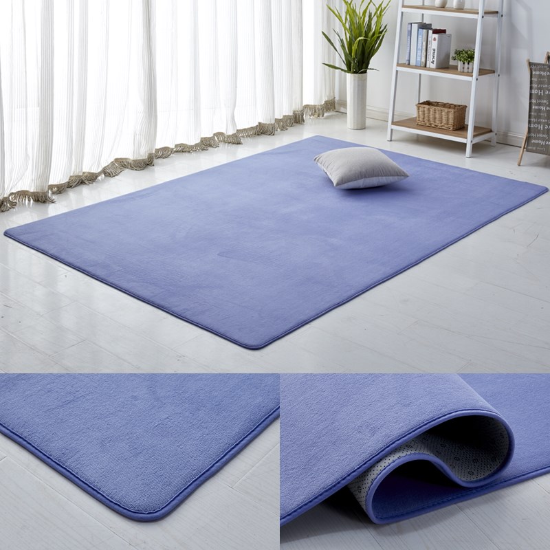 Minimalist phòng khách hiện đại bàn cà phê nhung san hô thảm thảm phòng ngủ phòng nhà đầy đủ các cửa hàng cạnh giường ngủ dễ thương tùy biến - Thảm lót sàn simili