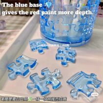 INS puzzle transparent pen holder desktop containing pen insert decoration student containing box high face value renovation desk finishing