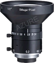   AZURE-0414M5M Fixed focus 4mm 1 2 5MP HD manual aperture lens