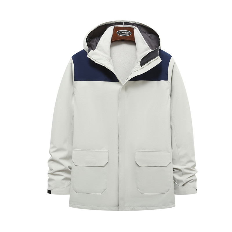 Outdoor universal men's and women's two-piece stormtrooper suit (waterproof 5000 breathable 3000 liner 330 grams)customized