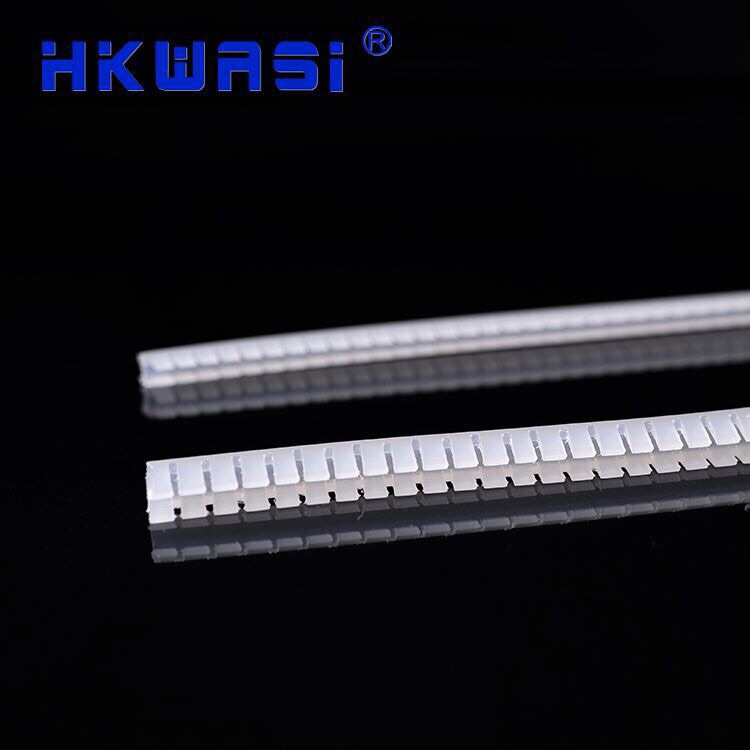 Huashe HMB KG-series toothed protective sleeve Active protective tooth free insulation protective sleeve PE white black 10M