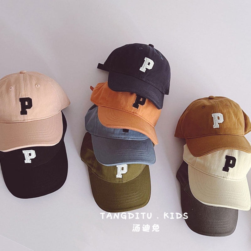 South Korea Dongdaemun Children's baseball cap 2022 Spring autumn new boy shading duck tongue cap girl Soft top hat 