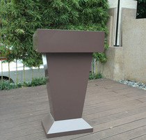 Stainless steel podium podium greeter gray paint reception desk station pre-class commentator