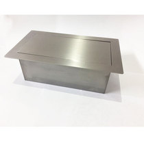 Cabinet invisible trash can stainless steel recessed countertop lid built-in square lid toilet Kitchen Bar