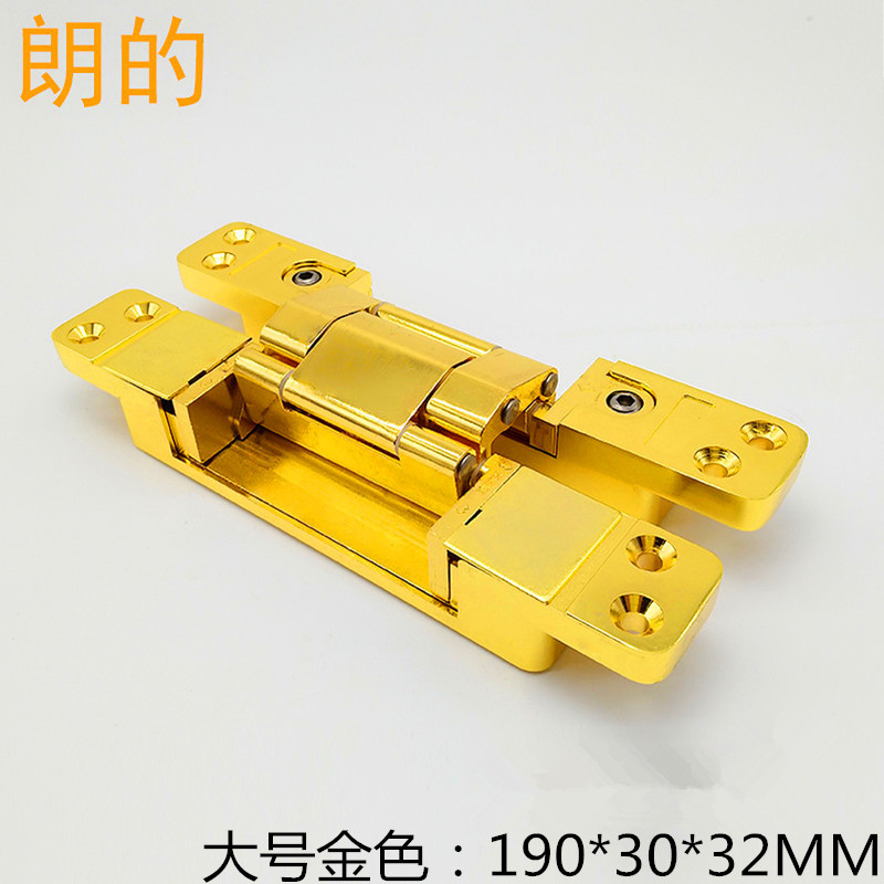 3D Adjustable Hidden Hinge Hidden Door Hinge Hidden Hinge Hidden Hinge Cross Hinge PVD Gold