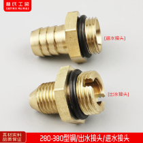 Panda Shenlong Black Cat High Pressure Washer Car Washing Machine Brush Pump QL280380 Copper Inlet Joint Water Outlet Joint