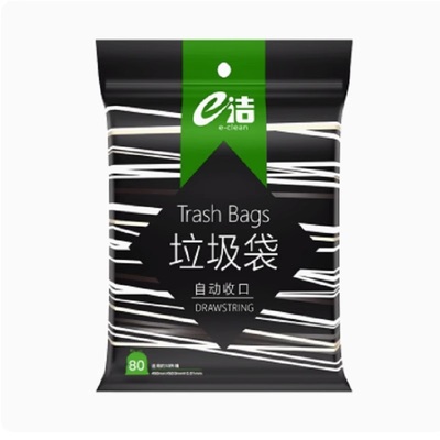 包邮e洁抽绳垃圾袋加厚耐用