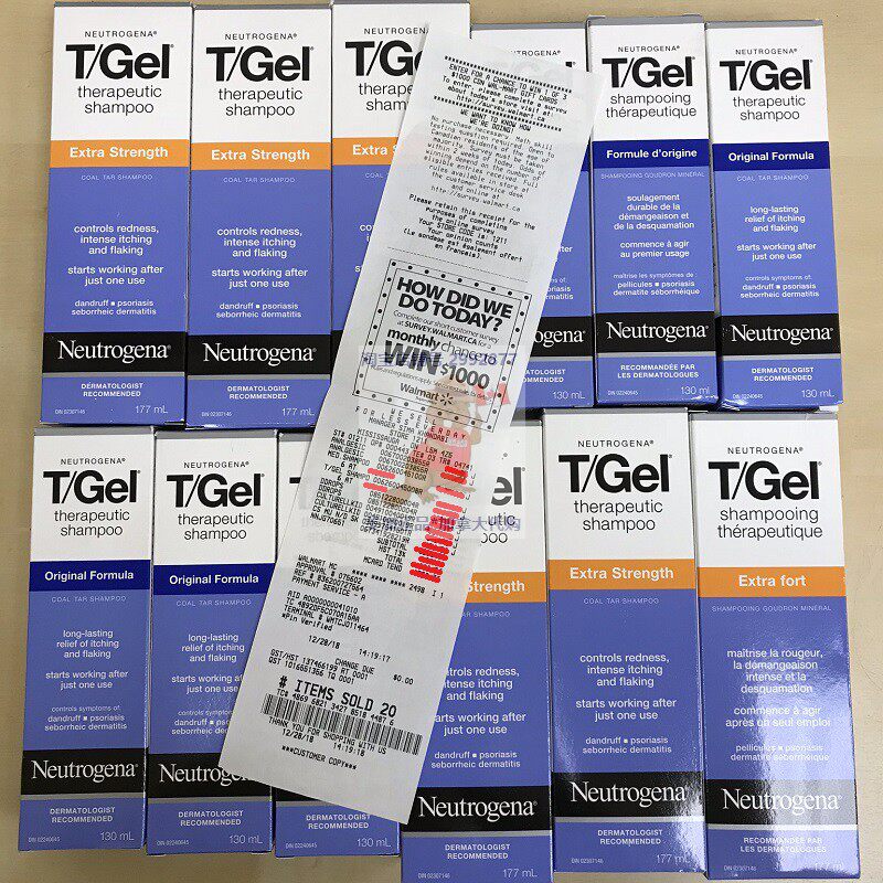Guoxian TGEL shampoo Neutrogena anti-itch dandruff Canadian Neutrogena coke kerosene conditioner