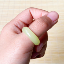 And Tian Yuhuang Mouth Ring Wrench refers to male and female jade ring tail ring 16mm-24mm can be customized with yellow jade ring