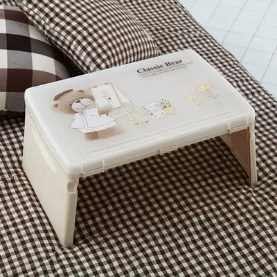 Folding learning table desk Korean imported folding computer desk bed with baby learning children's desk