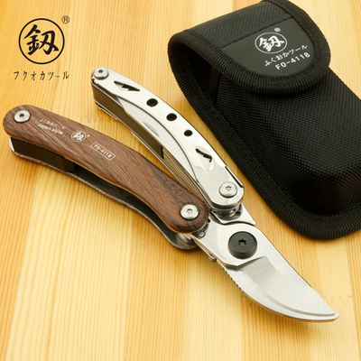 Japan Fukuoka multifunctional garden shears combination outdoor portable fruit tree flower bonsai pruning tool gardening scissors