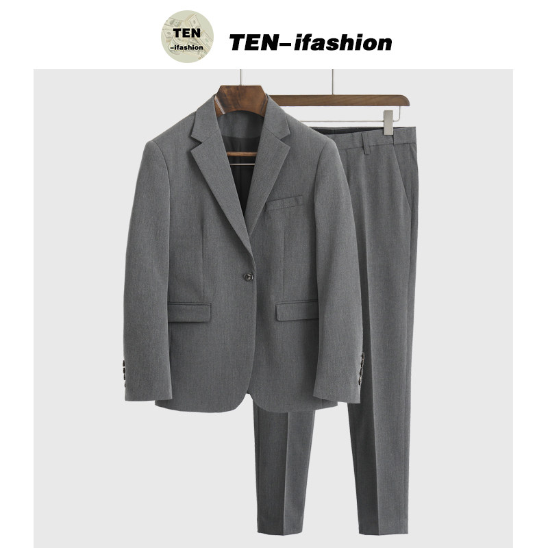 Han edition casual suit male autumn winter new groom dress wedding dress men mens dress suit two pieces