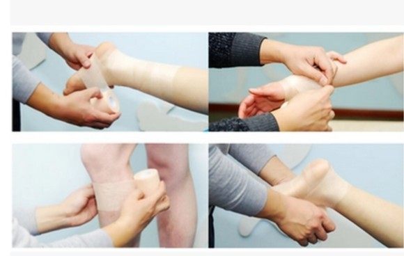 Sponge foam skin care anti-wear anti-sweat anti-allergy foam skin sports bandage PU base film football basketball