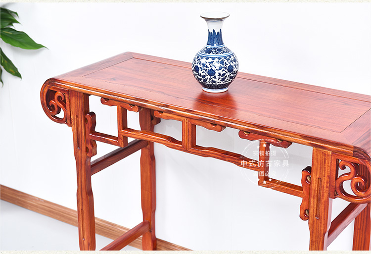 Vỏ gỗ nguyên khối South Elm cho bàn cuộn vài đồ nội thất cổ Ming và Qing bàn phẳng kiểu Trung Quốc cho trường hợp Taixiang tượng phật - Bàn / Bàn 	bộ bàn ghế gỗ cổ điển giá rẻ	