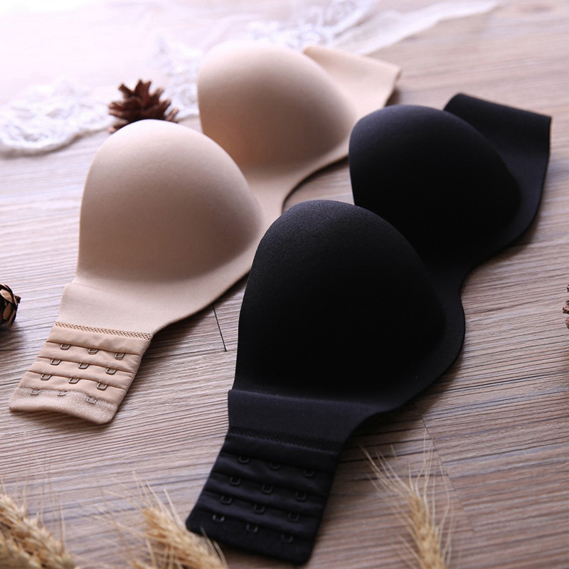 Japan Summer Strapless Bra Push Up Small Chest Large Sexy Anti-slip Undershirt Women's Thin Invisible Bras