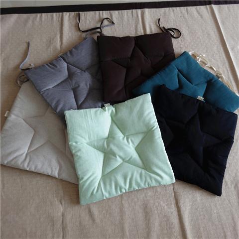 Màu sắc rắn và vải lanh đệm ghế ăn đệm mỏng xe ghế đệm văn phòng đệm sofa đệm nệm Bay cửa sổ đệm kèn - Ghế đệm / đệm Sofa đệm ghế gỗ đẹp