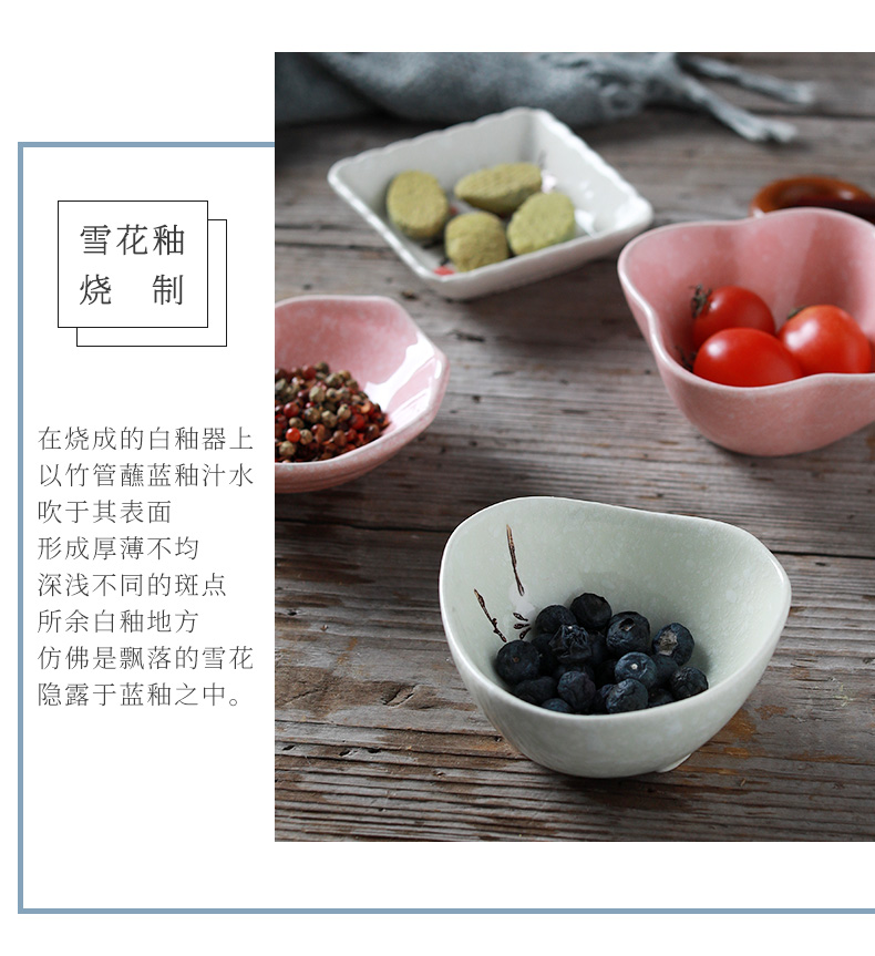 Household ceramics small plate taste dish of creative move dipping sauce dish pickles plate, snack plate tableware