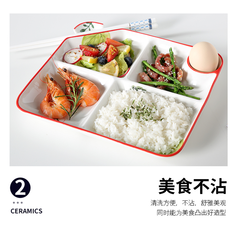 Japanese ceramic dish dishes household use individual lose fat fast food dish one feed the children 's breakfast table