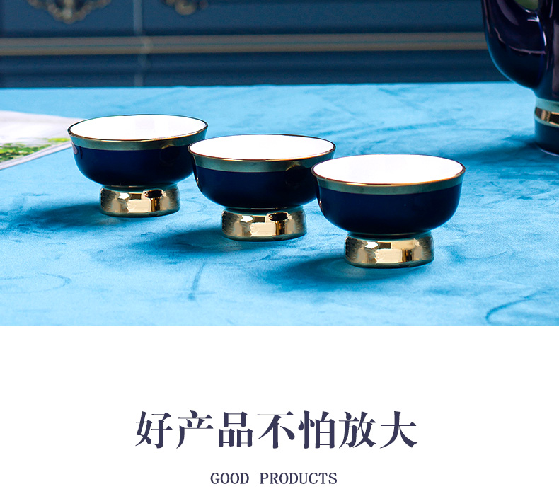 Nordic ceramic teapot teacup suits for home sitting room is I and contracted creative tea water cup of jingdezhen tea service