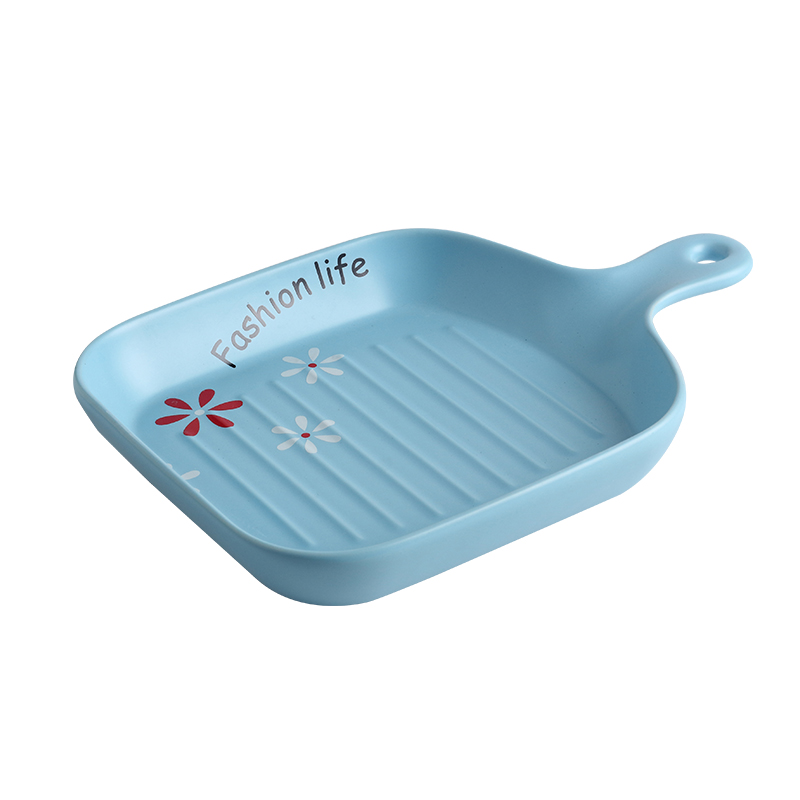 Ceramic ears creative dish dish dish home baking pan bake bowl for FanPan microwave oven special dishes