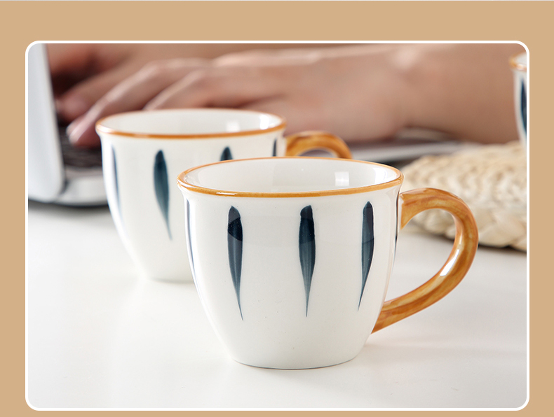 Japanese ceramics ceramic small cup of creative move breakfast cup of coffee cup cup men and women lovers keller cup