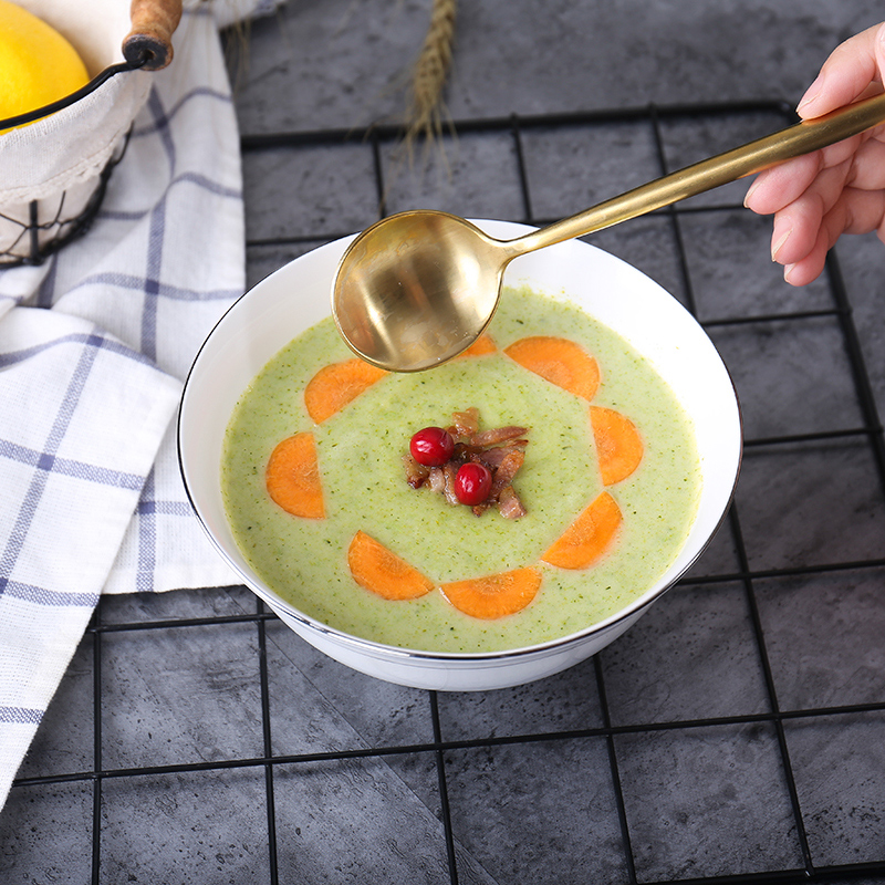 Jingdezhen porcelain ipads 7 "eat the rainbow such as bowl bowl of hot soup bowl prevention household contracted large ceramic bowl of rice salad